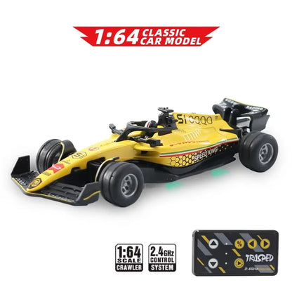 1:64 Scale RC Drift Car - 2.4G Remote Control Mini Alloy Racing Vehicle with LED Lights and App Control