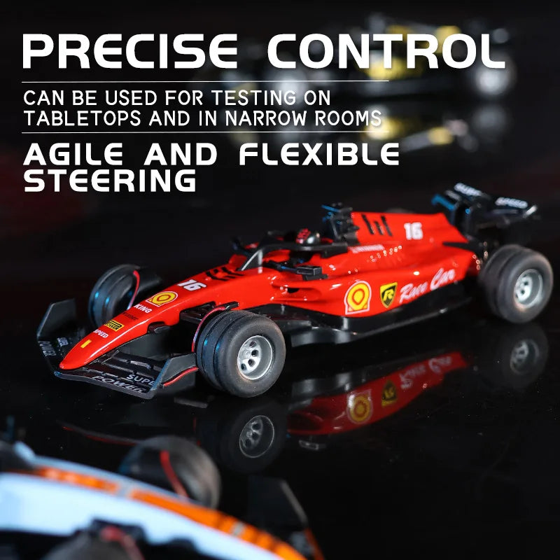 1:64 Scale RC Drift Car - 2.4G Remote Control Mini Alloy Racing Vehicle with LED Lights and App Control