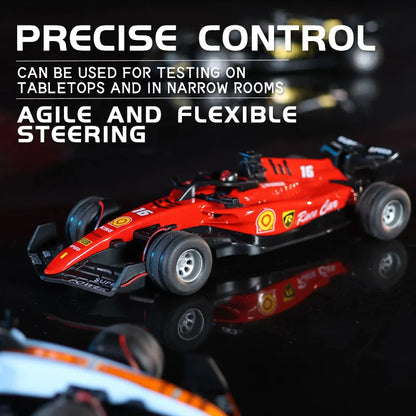 1:64 Scale RC Drift Car - 2.4G Remote Control Mini Alloy Racing Vehicle with LED Lights and App Control