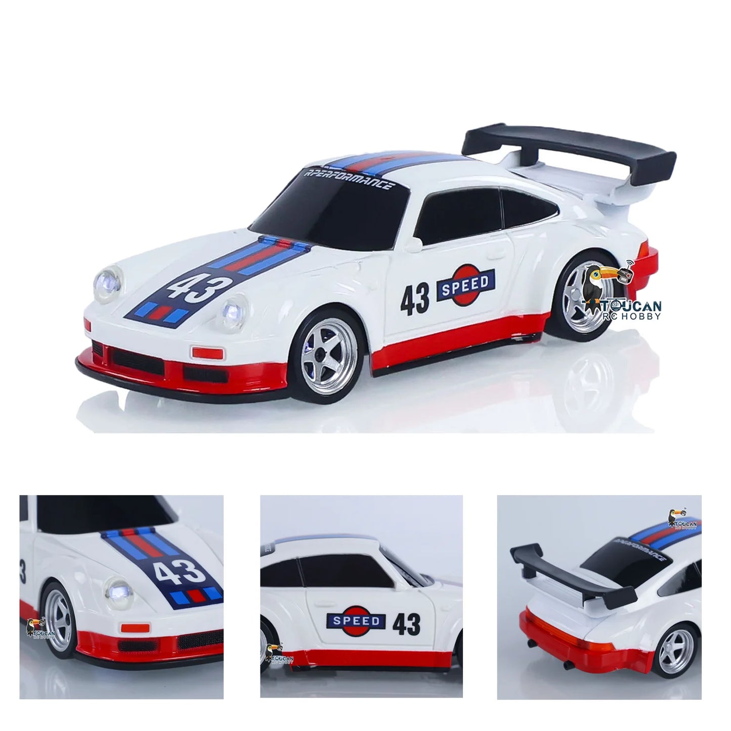 2025 RTR 1/43 RC Drift Car 2.4G 4WD RC Mini Racing Car Gyro RC Toys Remote Control High Speed Gift for Boys Model Traffic Cones