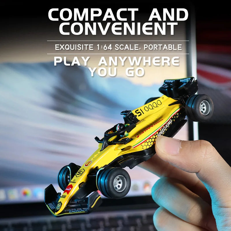 1:64 Scale RC Drift Car - 2.4G Remote Control Mini Alloy Racing Vehicle with LED Lights and App Control